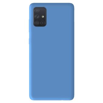 Coque silicone unie Mat bleu ciel compatible pour Galaxy A51 – Protection fine et antichoc - 1