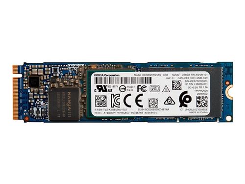 HP - SSD - 256 GB - intern - M.2 - PCIe 3.0 x4 (NVMe) - voor ZBook 14u G6, 15 G5, 15 G6, 15u G6, 17 G6, Power G8, Studio G8; ZBook Fury 15 G8, 17 G8
