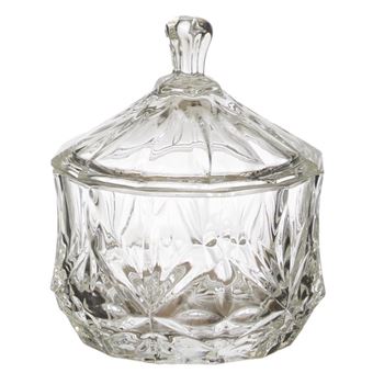 Bonbonnière en Verre "Ciselée" 11cm Transparent - 1
