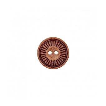 Lot De 5 Boutons Toogle En Bois Marron, 13-14 Mm, 2 Trous, Pour Couture DIY, Fabriqué En France