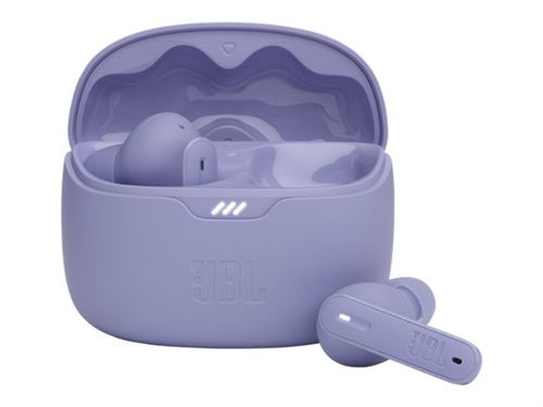 Ecouteurs sans fil Bluetooth JBL Tune Beam avec réduction active de bruit Violet