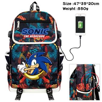 SONIC THE HEDGEHOG Sac à Bandoulière Garçon - Compartiment Zippé Sangle Réglable - Merch Officiel