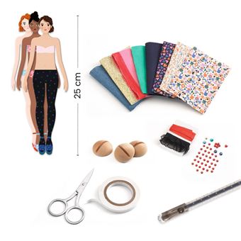 La mode by Marie - Paper doll et tissus