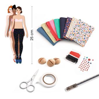 La mode by Marie - Paper doll et tissus