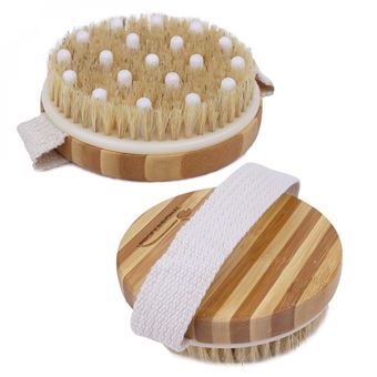 Brosse à Poils En Bambou Vivezen - 42 Cm - Manche Amovible - Neuf - Entretien Des Animaux