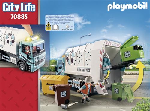 70885 - Playmobil City Action - Le Camion poubelle Playmobil : King Jouet, Playmobil  Playmobil - Jeux d'imitation & Mondes imaginaires