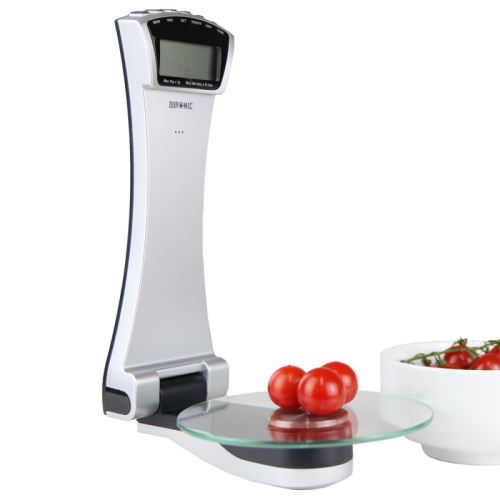 Duronic KS4000 Balance de cuisine murale et plateau en verre