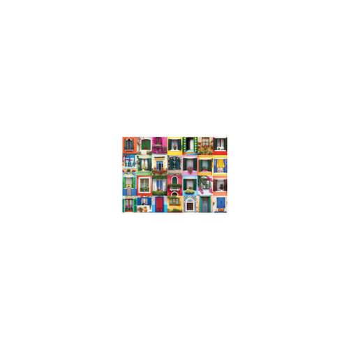 Non Communiqué Multicolore Puzzle Eurographics - Fenêtres Méditerranéennes, 1000 Pièces