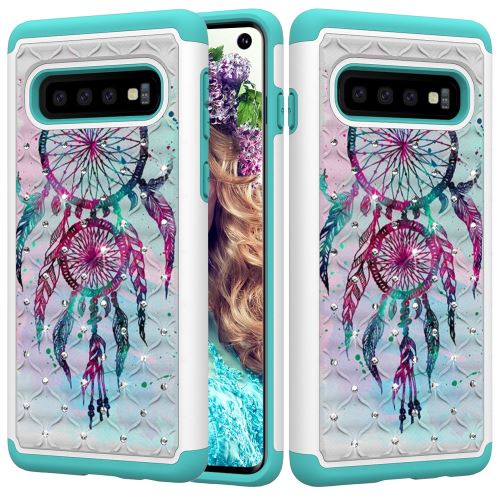 Coque en TPU impression de motifs décor strass attrapeur de rêves pour votre Samsung Galaxy S10