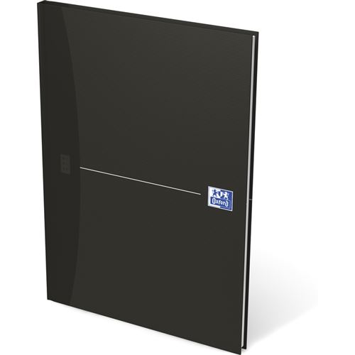 Oxford Carnet De Notes 'Smart Black' - Relié, A4, Quadrillé