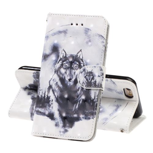 Etui en PU décor spot Loup avec support pour votre Apple iPhone 6 Plus/6s Plus
