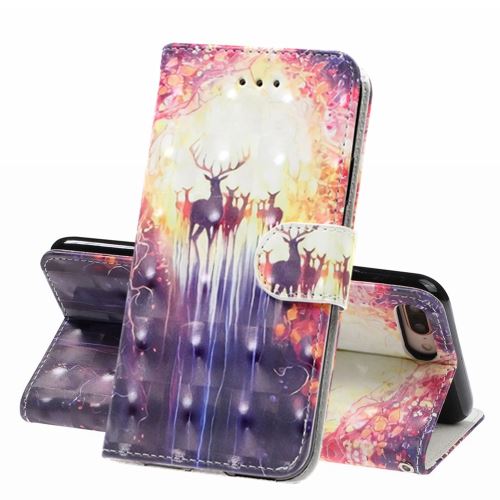 Etui en PU décor spot wapiti pour votre Apple iPhone 7 Plus/8 Plus