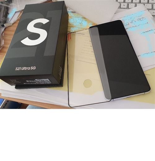 Verre trempé incurvé QDOS Pour Samsung Galaxy S21 Ultra