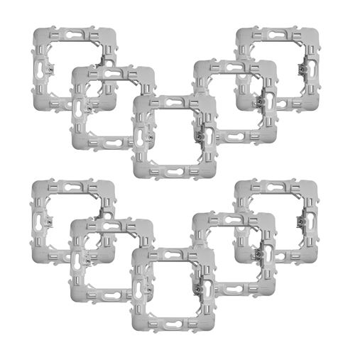Lot de 10 adaptateurs pour montage de modules Walli sur façades Schneider - Fibaro