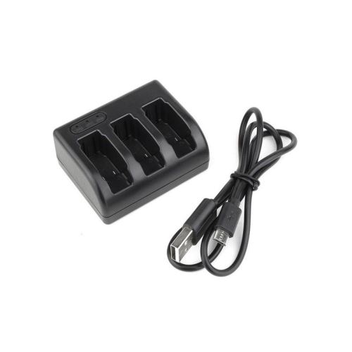 VSHOP® Chargeur 3 en 1 avec Câble micro usb pour Gopro Hero 6/5/4