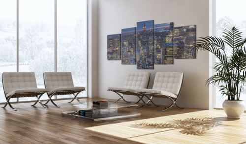 Tableau - Bonne nuit à New York! .Taille : 200x100
