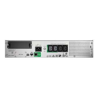 APC Smart-UPS 750VA LCD RM - Onduleur (rack-montable) - CA 230 V - 500 Watt - 750 VA - Ethernet, RS-232, USB - connecteurs de sortie : 4 - 2U - noir - pour P/N: AR3103SP, AR3106SP, AR4024SP, AR4024SPX429, AR4024SPX431, AR4024SPX432, NBWL0356A - Noir 21.2 - 1