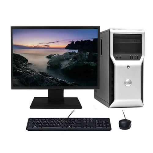 PC Dell Precision T1600 Xeon E3-1225 3.10GHz 16Go/2To Wifi W10 + Ecran 19