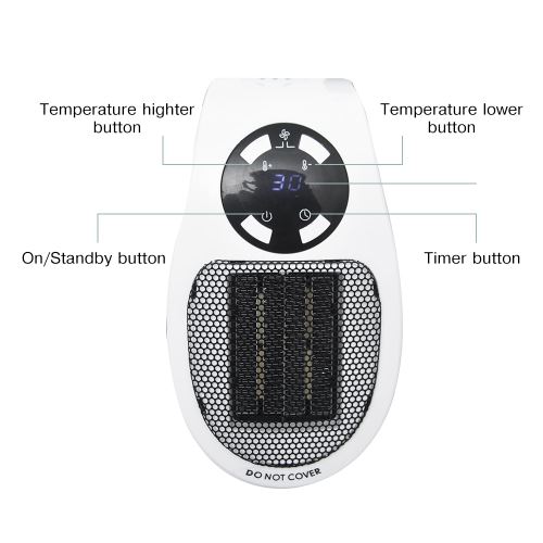 Acheter PDTO nouveau 500W radiateur électrique ventilateur d'air intérieur  maison chauffage rapide plus chaud