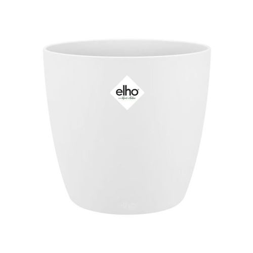 Elho Übertopf 'Brussels' weiß Kunststoff Ø 24,3 x 23,2 cm