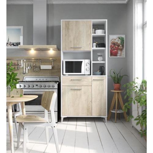 ECO Buffet de cuisine L 80 cm - Decor chene