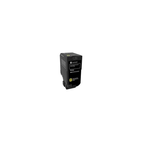 Lexmark - À rendement élevé - jaune - original - cartouche de toner LCCP, Entreprise Lexmark - pour Lexmark CS725de, CS725dte