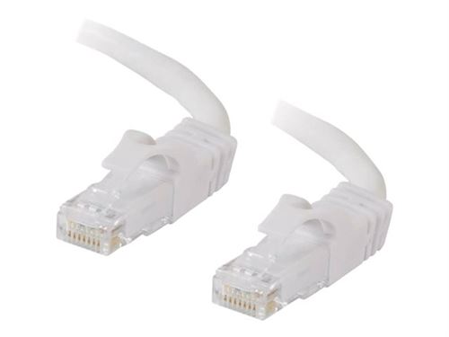 C2G Cat6 Booted Unshielded (UTP) Network Patch Cable - cordon de raccordement - 1 m - blanc