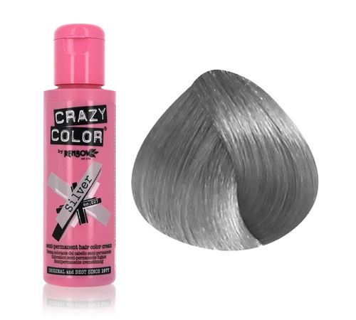 Renbow - crazy color 27 - silver - coloration semi-permanente, 100ml