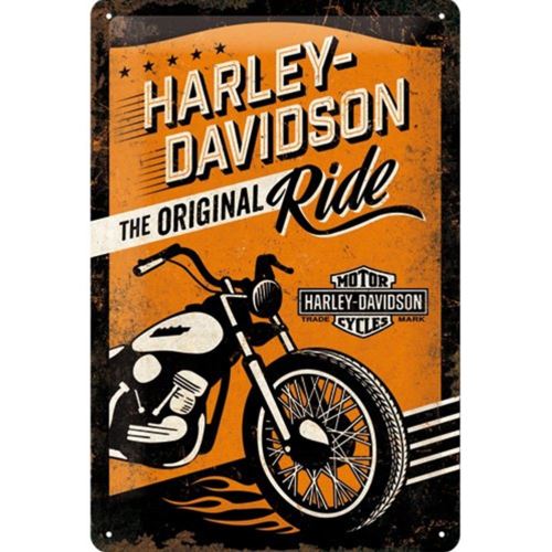 Plaque métallique Ride Harley Davidson