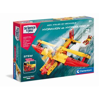 CLEMENTONI Mon atelier mecanique - Hydravion + Aeroglisseur