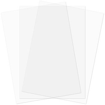 Feuille transparente plastique épais 0.25 micron, A4 (vendue à l'unité) de  Les Supports, 1,00 € | Atelier63silenceellecree