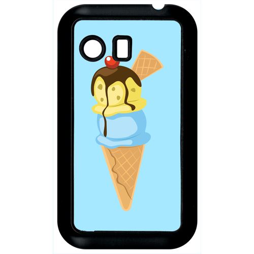 Coque Samsung Galaxy Y Glace Cornet Bleu