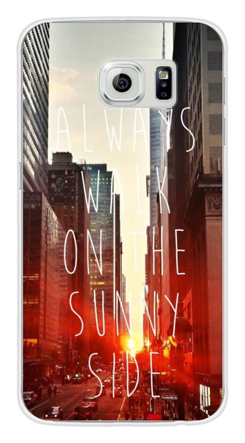 Coque en silicone imprimée compatible Samsung Galaxy S6 Sunny side
