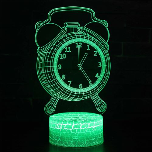 Lampe 3D Tactile Veilleuses Enfant 7 Couleurs avec Telecommande - Style #316