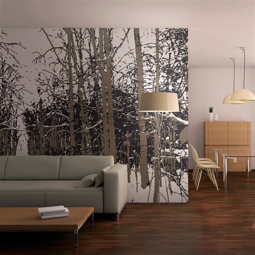 Papier peint arbres automne-Taille L 200 x H 154 cm