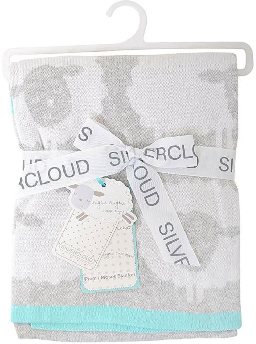 Silver Cloud Couverture Tricotée Compter les Moutons
