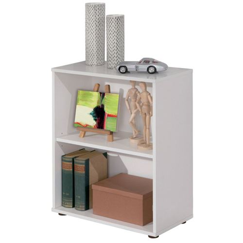 Paris Prix - étagère 2 Niveaux delnice 75cm Blanc