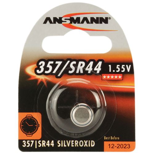 Pièce de monnaie ANSMANN en oxyde d argent, 1,55 V, 357 / SR44 (1516-0011), un blister reconstitué