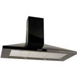 Leisure H92K - Hotte - hotte décorative - largeur : 89.8 cm - profondeur : 50 cm - evacuation & recyclage - noir