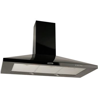 Leisure H92K - Hotte - hotte décorative - largeur : 89.8 cm - profondeur : 50 cm - evacuation & recyclage - noir