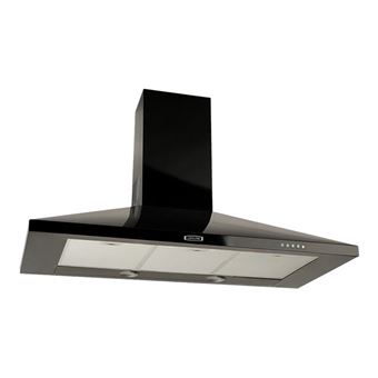 Leisure H92K - Hotte - hotte décorative - largeur : 89.8 cm - profondeur : 50 cm - evacuation & recyclage - noir