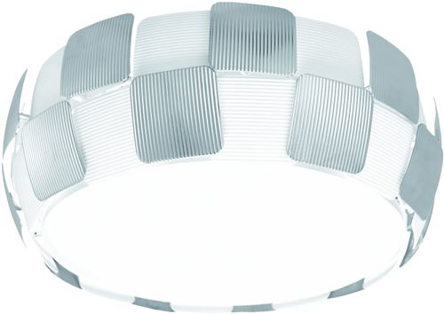 LED decore Faro 2 plafonnier moderne, 25 W, chrome, 42 x 18 cm [Classe énergétique A++]