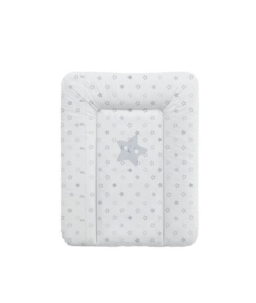 BABYCALIN Matelas a Langer Confort 50 x 70 cm Etoile Grise Toise Imprimée