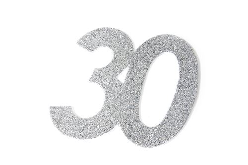 Lot de 20 Chiffres autocollants paillette \