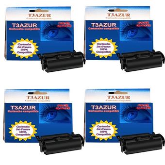 Lot de 4 Toners compatibles pour Lexmark X651 / X651de / X651H11E - Noir - 25 000 pages - 1