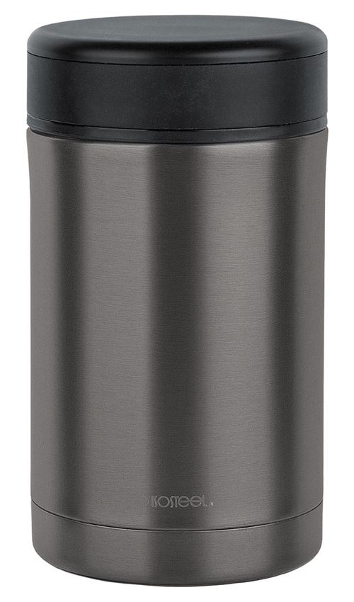 Isosteel Récipient en acier inoxydable à double paroi 0,5 litre gris