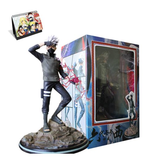 Figurine Delicate Animation Naruto Hatake Kakashi 32 cm avec Calendrier Naruto 2021 en français