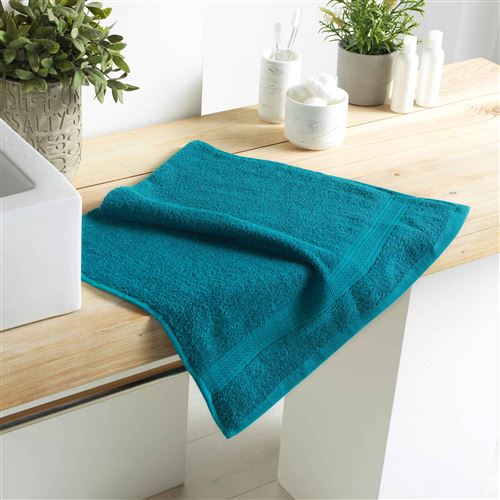 Serviette de toilette 50 x 90 cm eponge 500 grammes colors Emeraude
