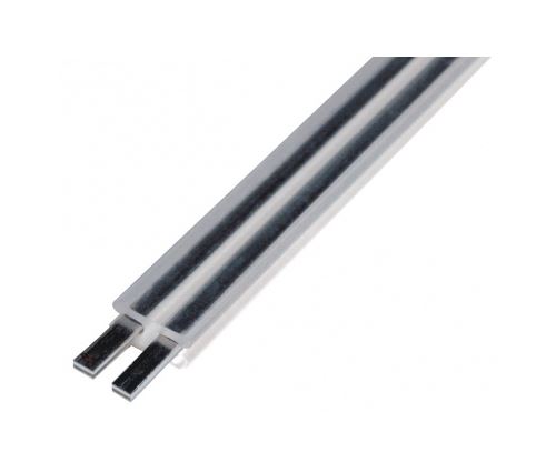 Glu-trax rail, 1,5m, transparent, max. 20a