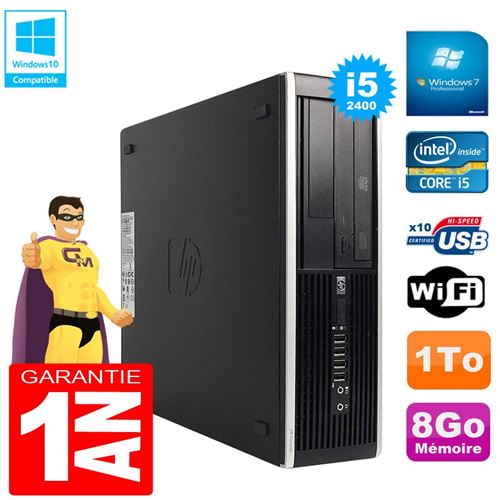 Pc hp compaq pro 6300 sff i5-2400 ram 8go disque 1to graveur dvd wifi w7